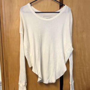 White/cream free people thermal